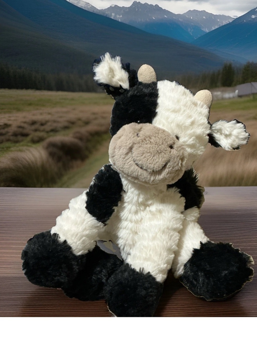 Retired Jellycat Medium Fuddlewuddle Calf plush.